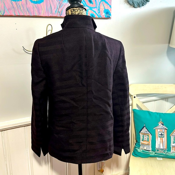 Akris dark plum color evening jacket - Picture 2 of 8